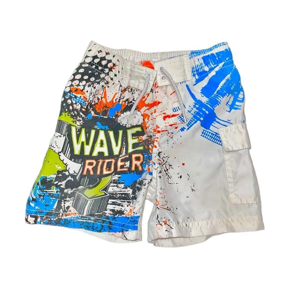 🔥 5 for $30 🔥 Koala Kids Boys “Wave Rider” Swim Trunks | Size 18M